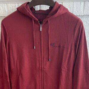 Giorgio Armani men’s zip up cashmere sweatshirt